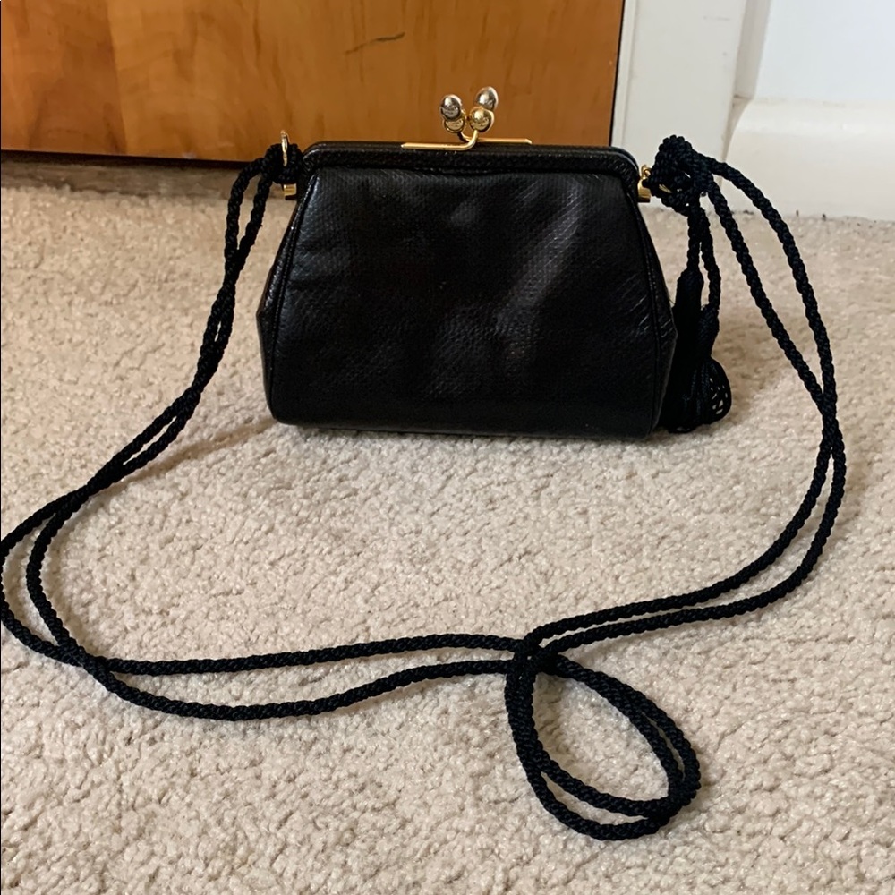 Vintage Judith Leiber Karung Crossbody Bag